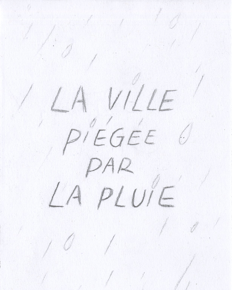 La ville piégée par la pluie (non-achevé),  YUNWEN HU,  page 1