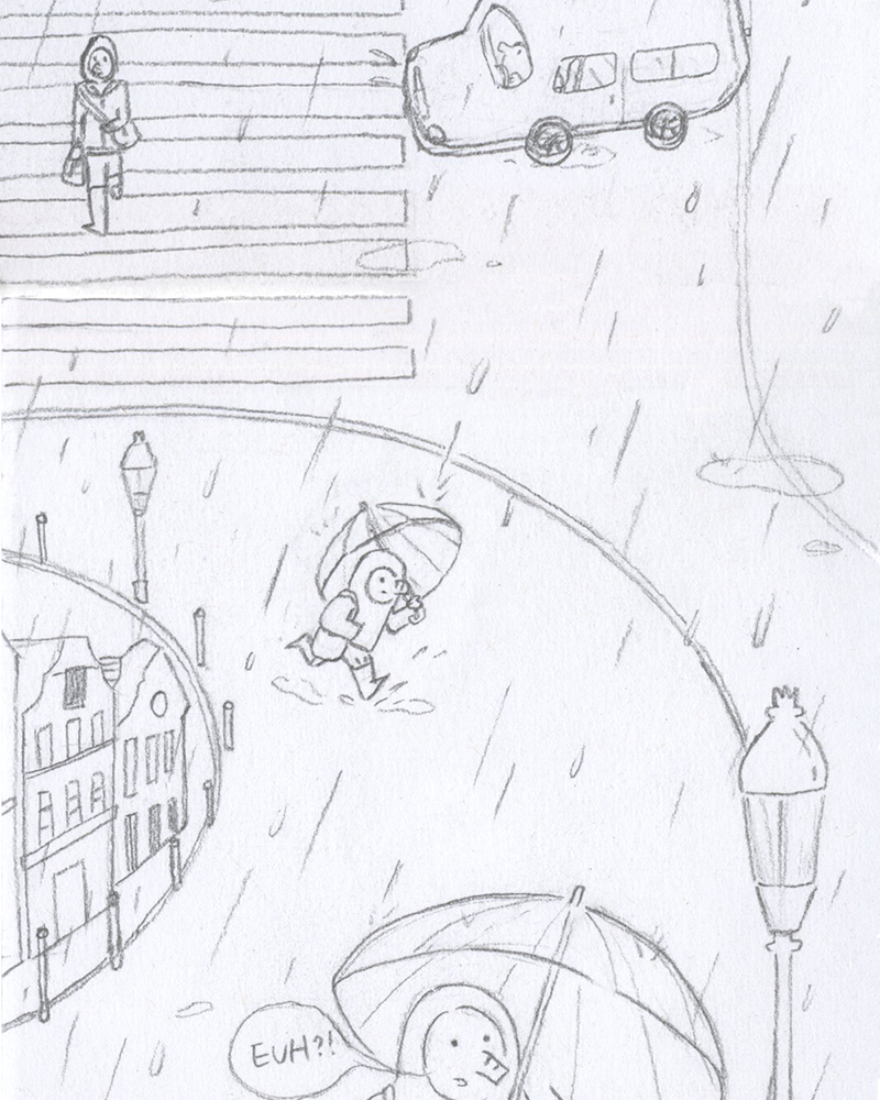 La ville piégée par la pluie (non-achevé),  YUNWEN HU,  page 16